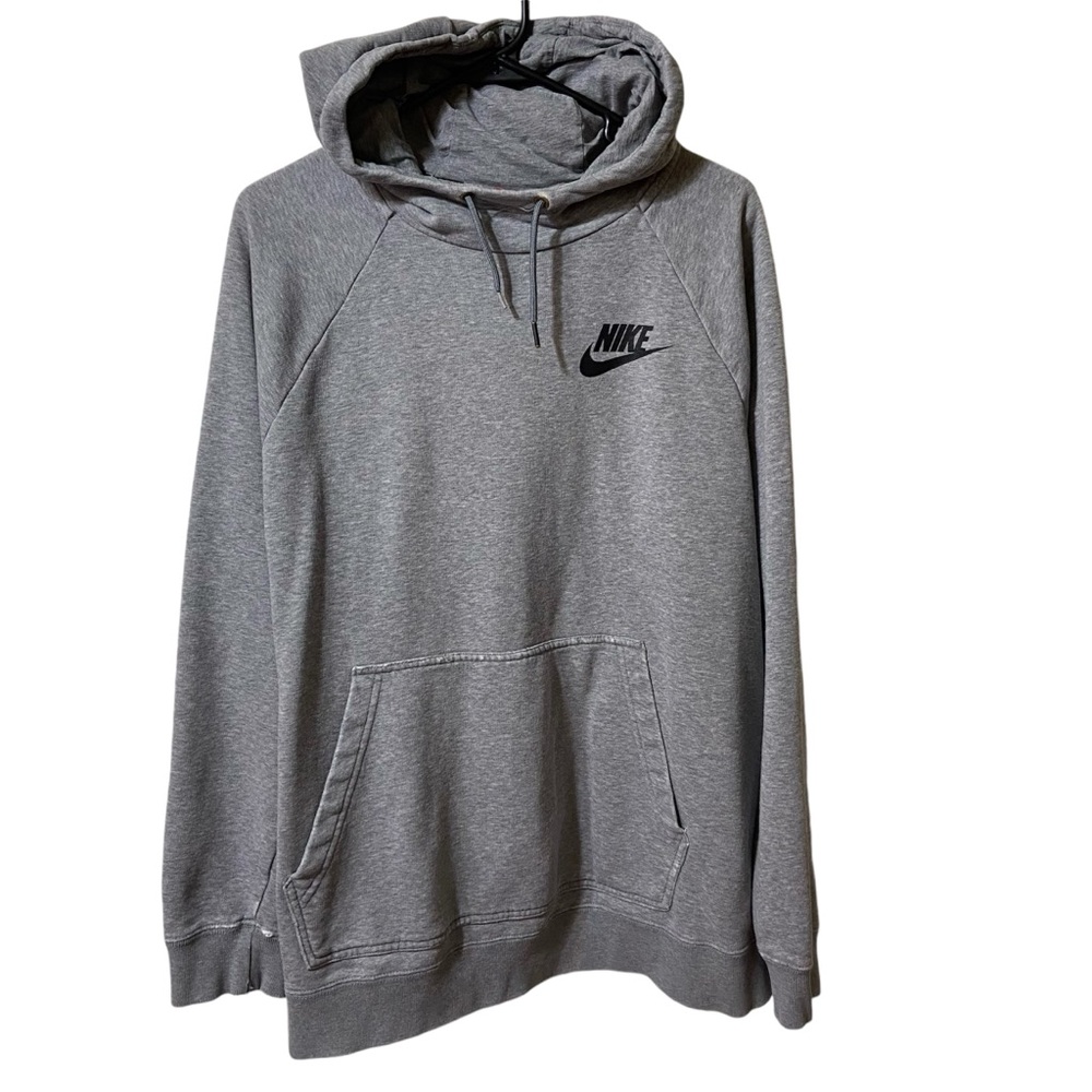 Nike distressed gray hoodie sweatshirt